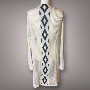 Montana Co. Women’s Long Sheer Knit Duster Open Cardigan Size XL Coastal Cowgirl